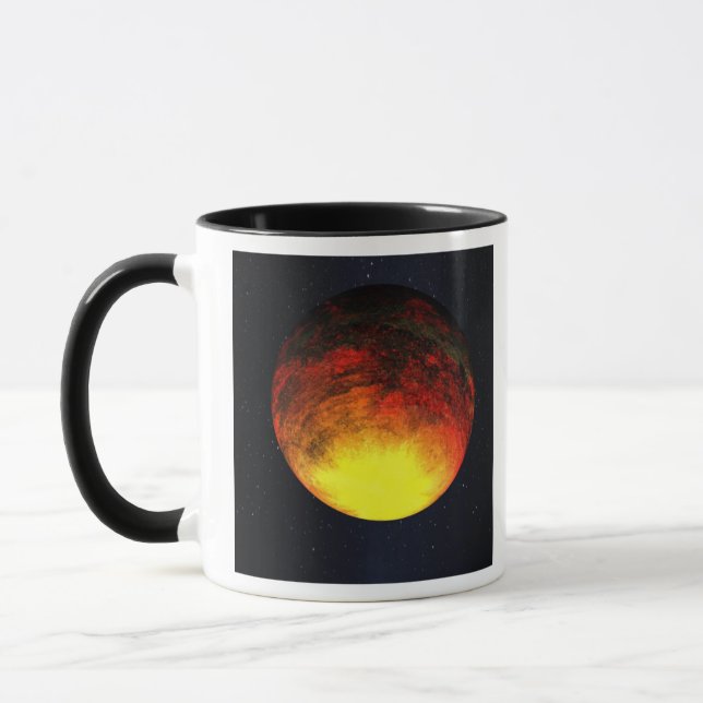 Künstlerisches Konzept von Kepler-10b Tasse (Links)