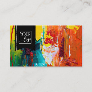 Künstlerisches Kunststudio für Schwarze Dein Logo Visitenkarte