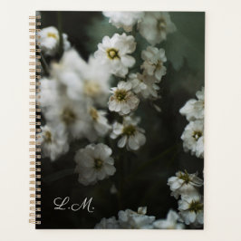 Künstlerisches, launisches florales Monogramm Planer