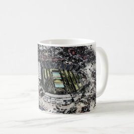 Künstlerisches Leeds Cricket Stadion, Yorkshire Kaffeetasse