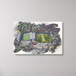 Künstlerisches Leeds Cricket Stadion, Yorkshire Leinwanddruck