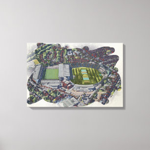Künstlerisches Leeds Cricket Stadion, Yorkshire Leinwanddruck
