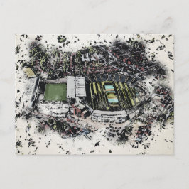 Künstlerisches Leeds Cricket Stadion, Yorkshire Postkarte