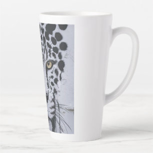 Künstlerisches Leopardenporträt Wildlife Hoodie & Milchtasse