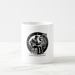Künstlerisches Logo Schwarzweiß-Tasse Kaffeetasse