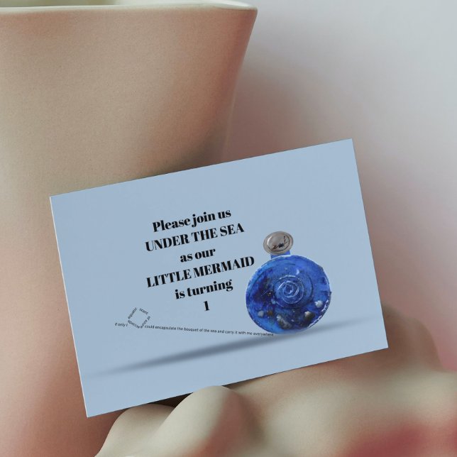 Künstlerisches Meerjungfrau-Party unter dem Meer 1 Einladung (Von Creator hochgeladen)
