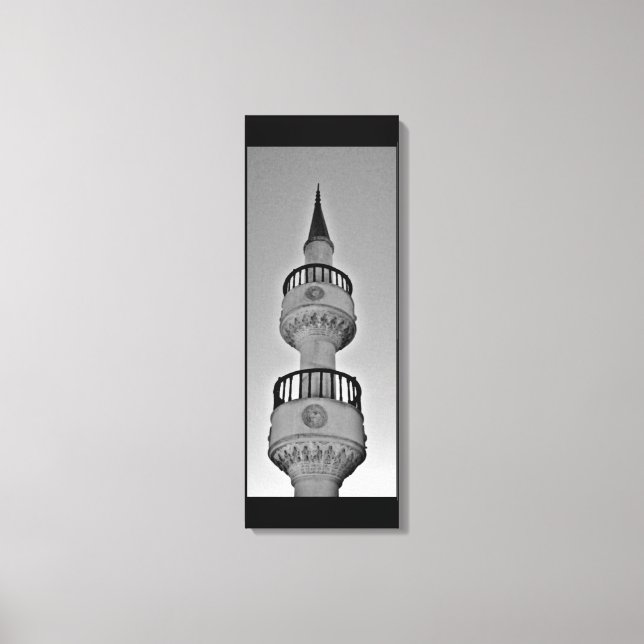 Künstlerisches Minaret Leinwanddruck (Vorderseite)