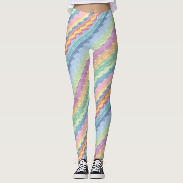 Künstlerisches modernes Design Leggings (Vorderseite)