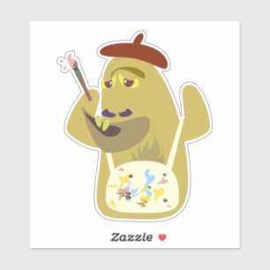 Künstlerisches Monster Fun Cartoon Art Design Aufkleber