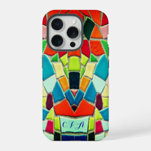 Künstlerisches Mosaik iPhone 15 Pro Hülle