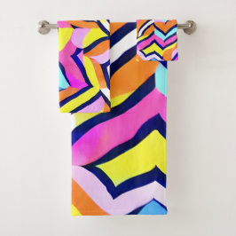 Künstlerisches Muster Badhandtuch Set