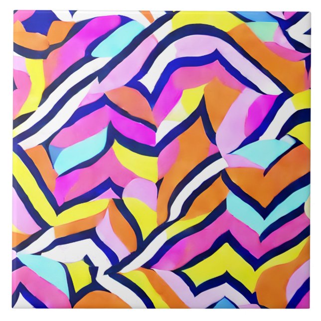 Künstlerisches Muster Fliese (Vorderseite)