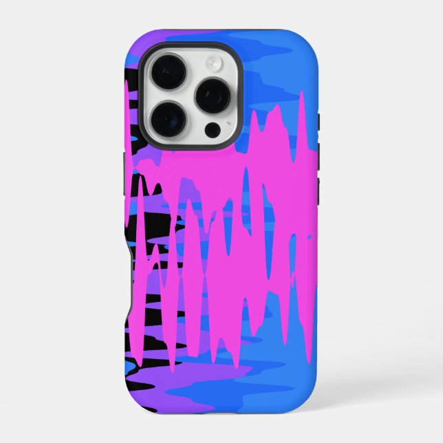 Künstlerisches Musterdesign iPhone Hülle (Rückseite)