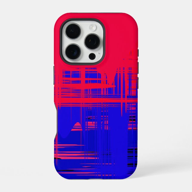 Künstlerisches Musterdesign iPhone Hülle (Rückseite)