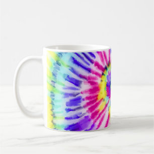 Künstlerisches Neon-Regenbogen-Gefärbte Krawatte W Kaffeetasse