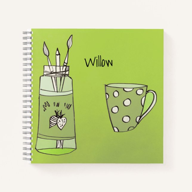 Künstlerisches Notebook 3 benutzerdefinierbar Notizbuch (Vorderseite)