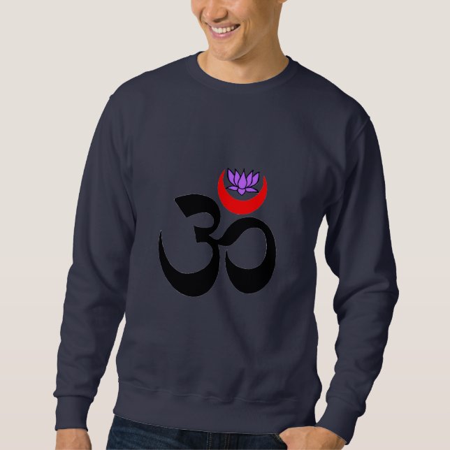Künstlerisches Om - Yoga Sweatshirt (Vorderseite)