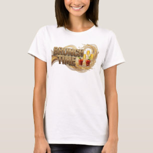 Künstlerisches Orange BRUNCH TIME Shirt-Design T-Shirt