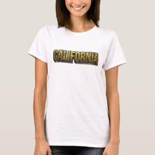 Künstlerisches Orange KALIFORNIEN Künstlerisches M T-Shirt