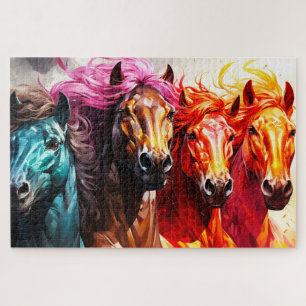 Künstlerisches Pferd Puzzle