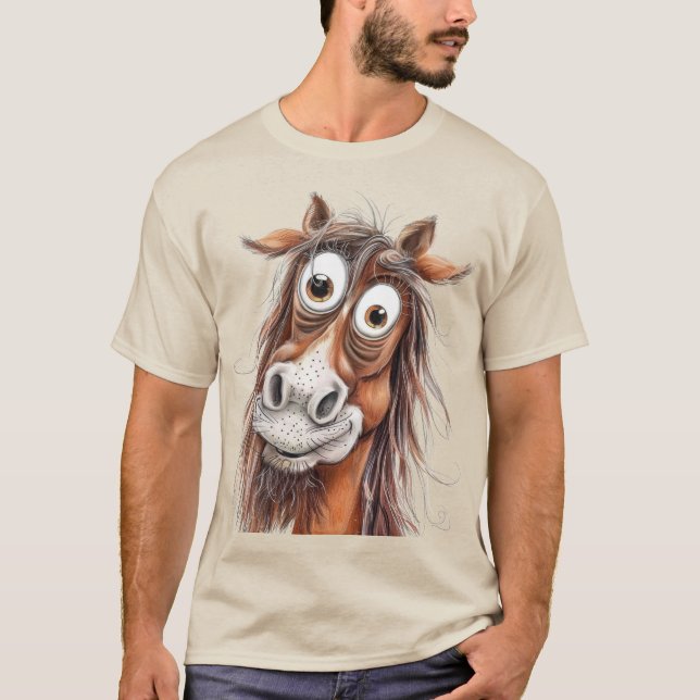 Künstlerisches Pferd T-Shirt (Vorderseite)