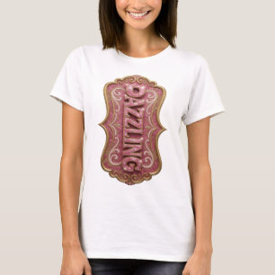 Künstlerisches Pink DAZZLING Grafikdesign T-Shirt