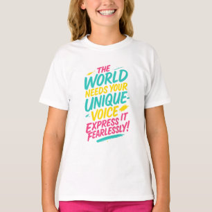 Künstlerisches Pinsel-Lettering T-Shirt –