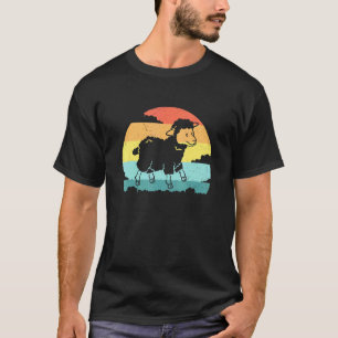 Künstlerisches Schaf-Design Schafe Retro Vintager  T-Shirt