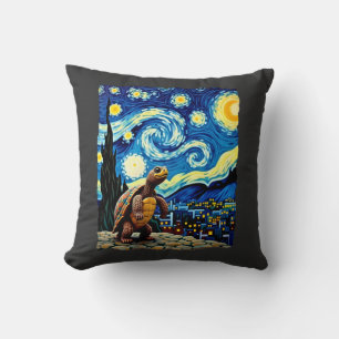 Künstlerisches Schildkröten-Shirt Sternennacht-Sch Kissen