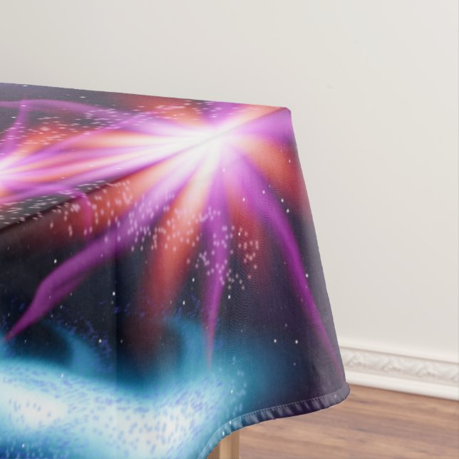 Künstlerisches schlanke Galaxie-Design Tischdecke (Beispiel)