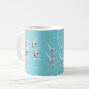 künstlerisches Schwimmen Kaffeetasse