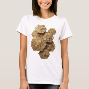 Künstlerisches Silber ABSTRACT ART Statement Desig T-Shirt