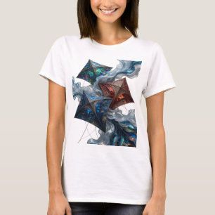 Künstlerisches Silber-Drachenfest-3D-Text-Kunstwer T-Shirt