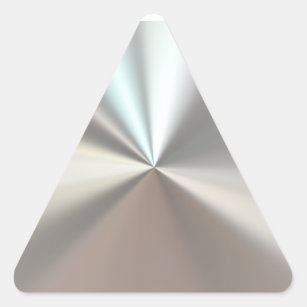 Künstlerisches silbernes Metall Dreieckiger Aufkleber