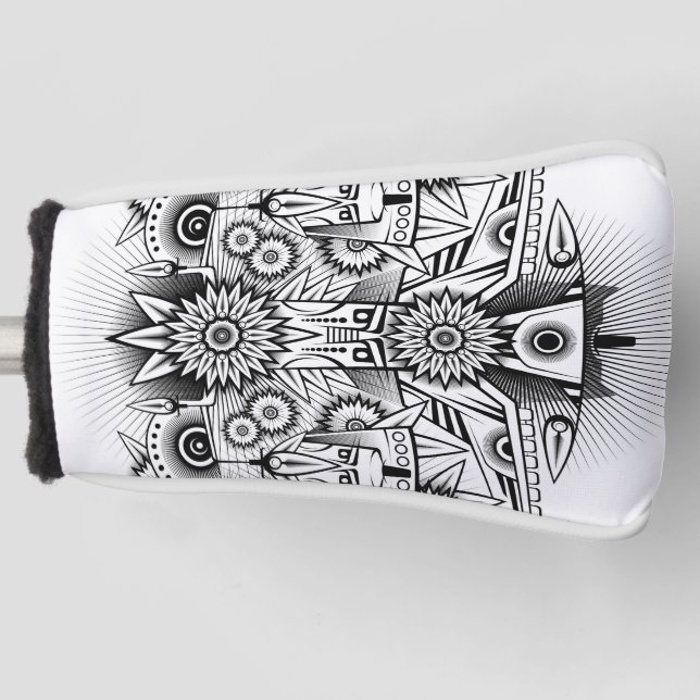 Künstlerisches Stammesdesign Golf Headcover (Vorderseite)