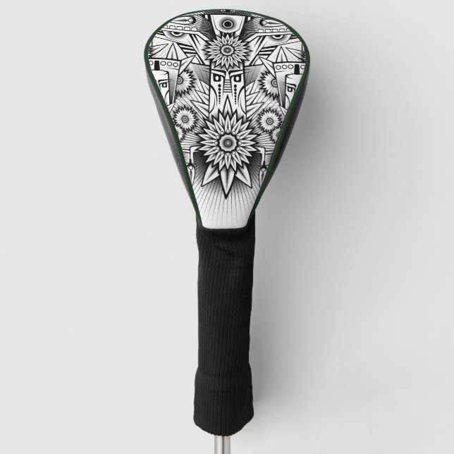 Künstlerisches Stammesdesign Golf Headcover (Vorderseite)