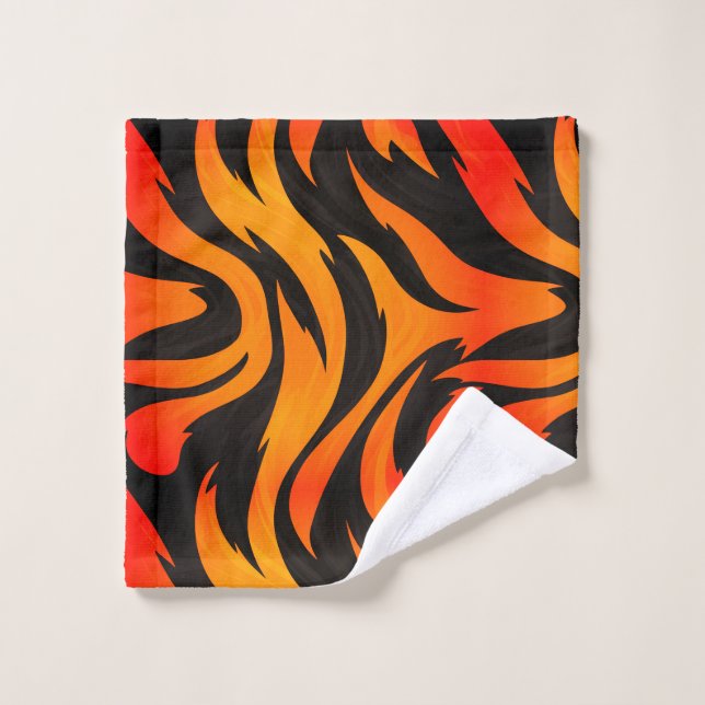 Künstlerisches Streifendesign Waschlappen (Waschlappen)
