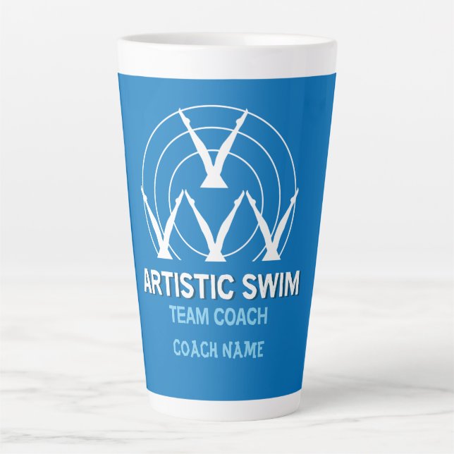 künstlerisches Synchronschwimmen Milchtasse (Vorderseite)