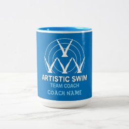 künstlerisches Synchronschwimmen Zweifarbige Tasse