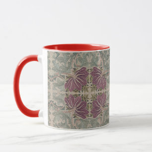 Künstlerisches Vintage-Blumenmuster von William Mo Tasse