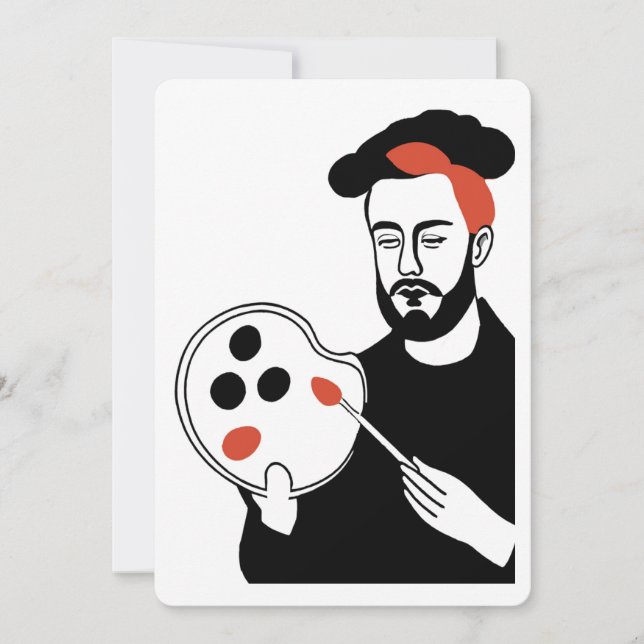 Künstlerkarte (Vorderseite)