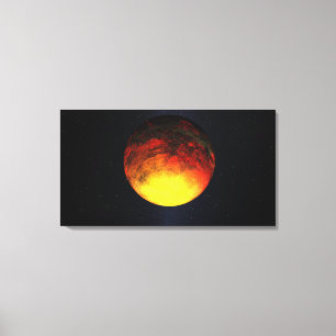Künstlerkonzept von Kepler-10b Leinwanddruck