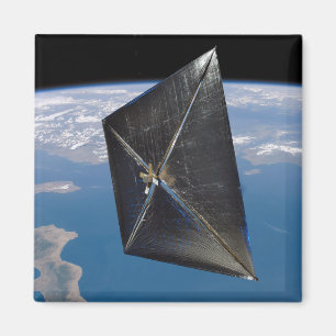 Künstlerkonzept von NanoSail-D im Raum Magnet