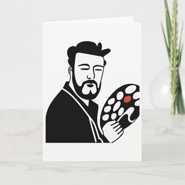 Künstlerkunstkarte Feiertagskarte (Vorderseite)