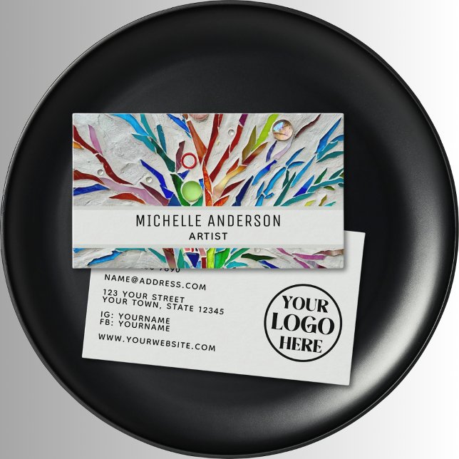 Künstlerlogo farbig visitenkarte (Von Creator hochgeladen)