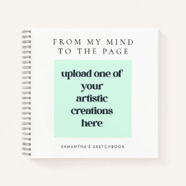 Künstlername White Sketch hinzufügen Notizbuch