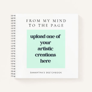 Künstlername White Sketch hinzufügen Notizbuch