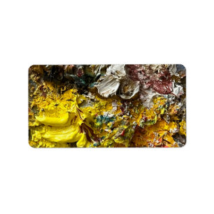 Künstlerpalette #1 adressaufkleber