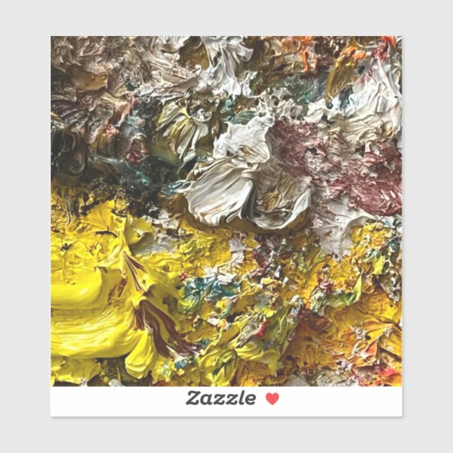 Künstlerpalette #1 aufkleber (Blatt)