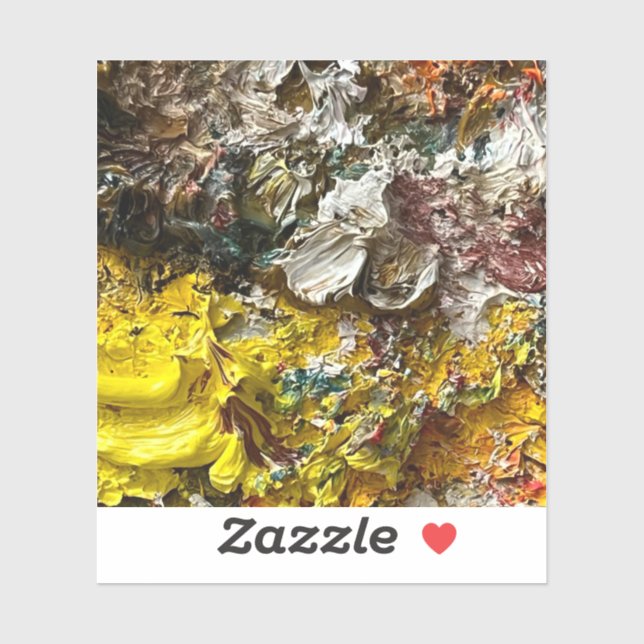 Künstlerpalette #1 aufkleber (Blatt)